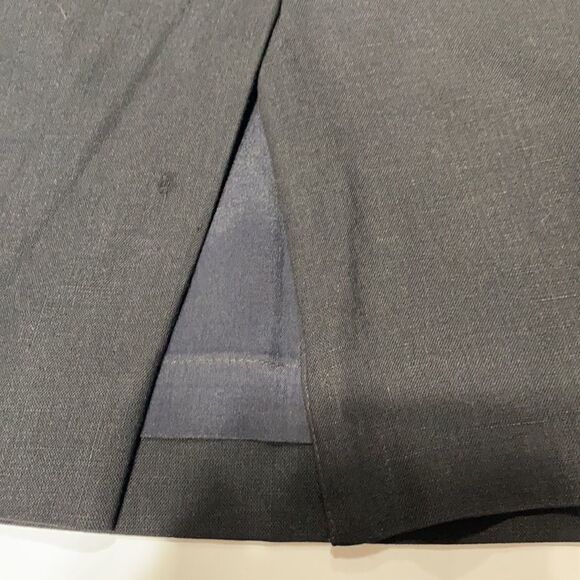 Vintage Black Pleated Pencil‎ Skirt with Pockets 8 - Picture 5 of 9